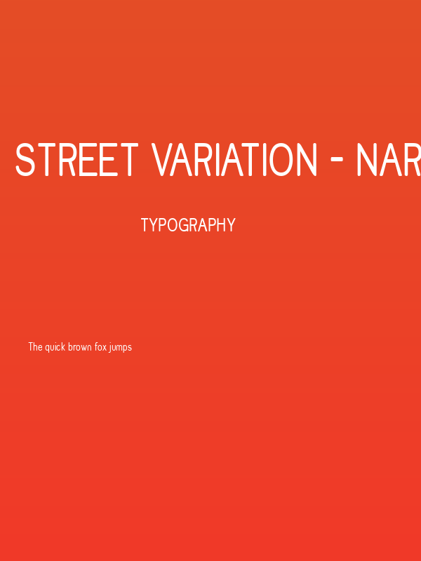 Street Variation - Narrow Poster