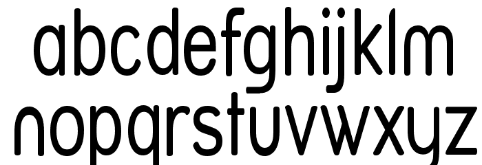 Street Variation - Narrow Font LOWERCASE