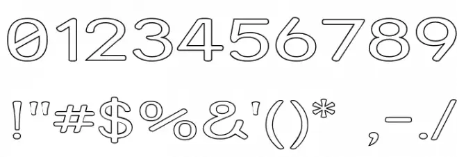 Street Variation - Outline Exp Schriftart Anderer Schreiben