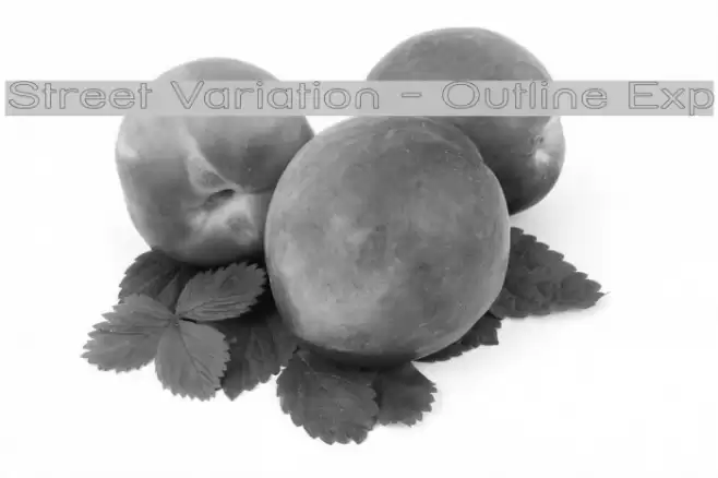 Street Variation - Outline Exp Schriftart examples