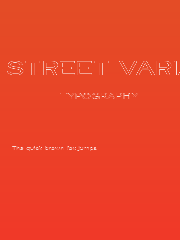 Street Variation - Outline Exp Poster