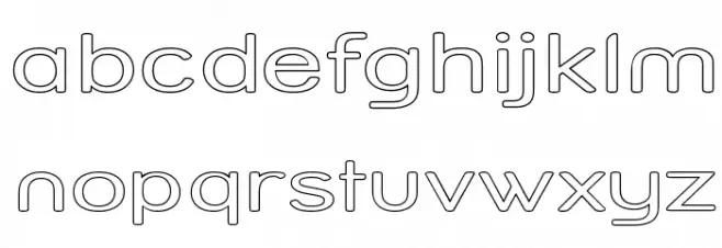 Street Variation - Outline Exp フォント 小文字
