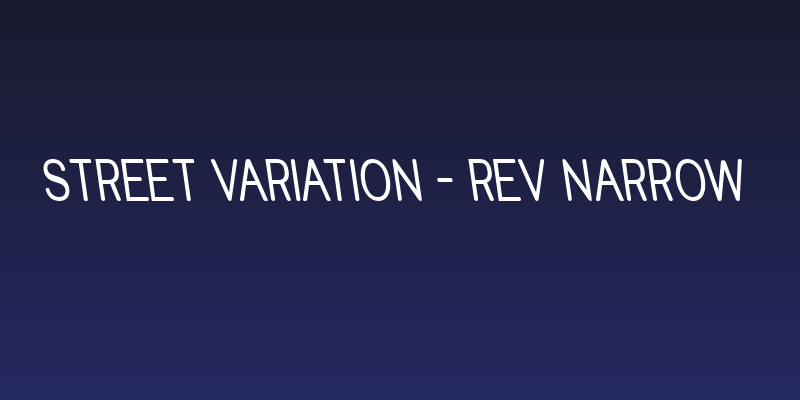 Street Variation - Rev Narrow Social Header