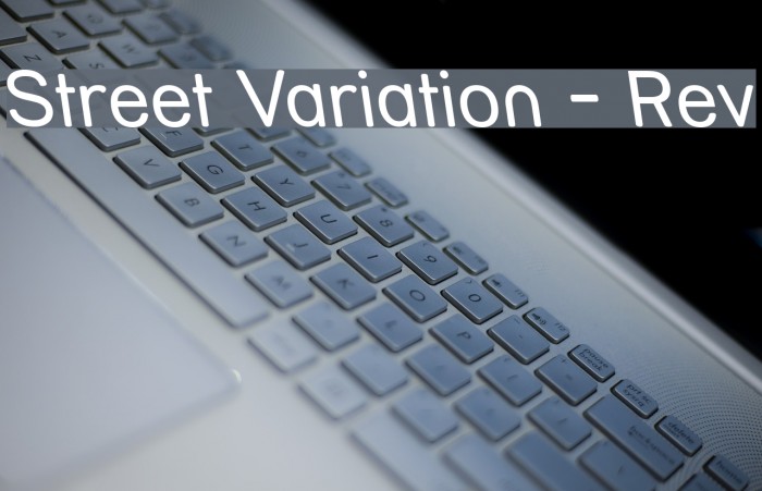 Street Variation - Rev Font examples