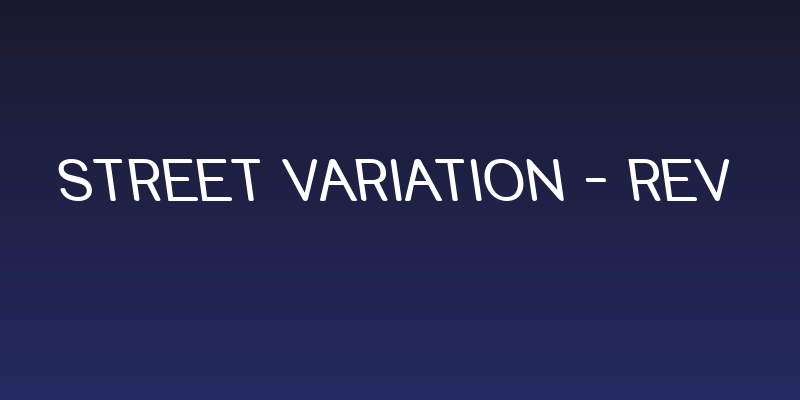 Street Variation - Rev Social Header