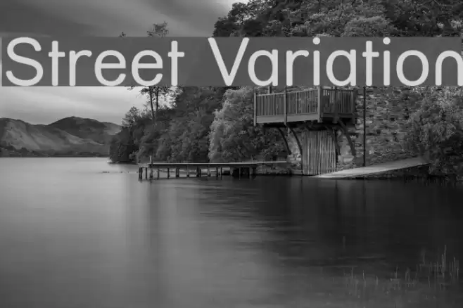 Street Variation Font examples