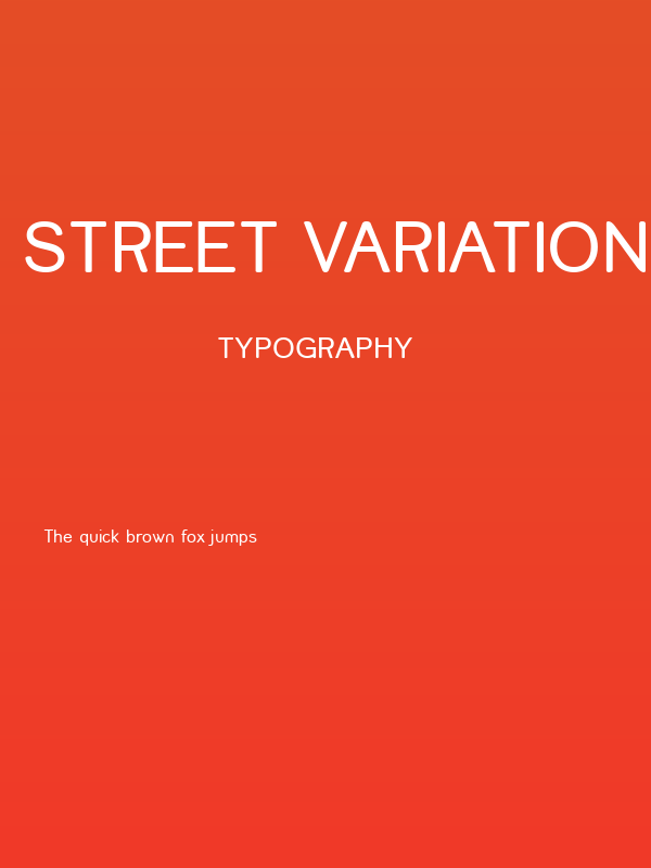 Street Variation Poster