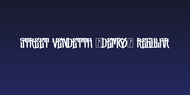 Street Vendetta (Demo) Regular Social Header