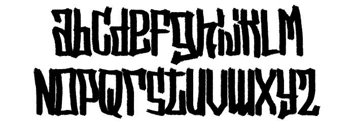 Street Vendetta (Demo) Regular Font LOWERCASE