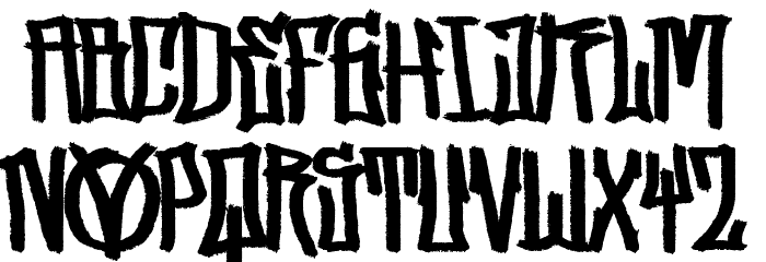 Street Vendetta [Demo] 字体 大写