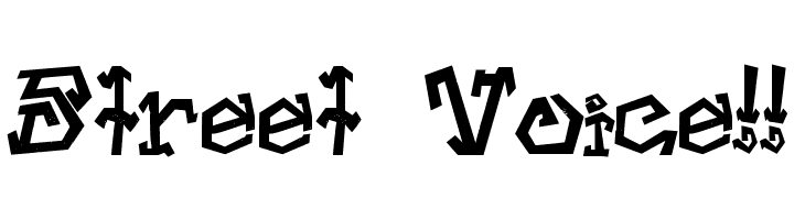 Street Voice!!  Free Fonts Download