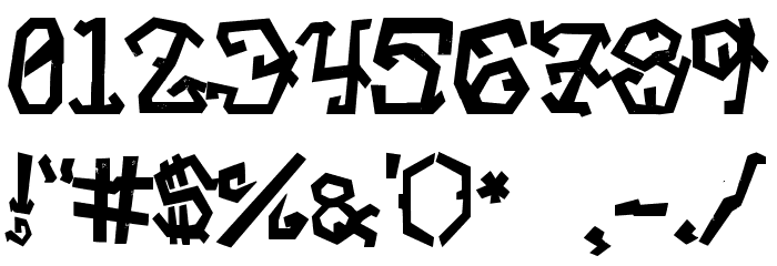 Street Voice!! Font OTHER CHARS