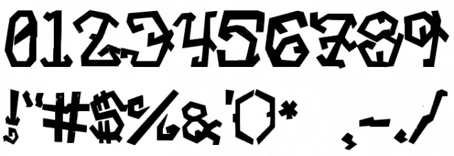 Street Voice!! Font OTHER CHARS