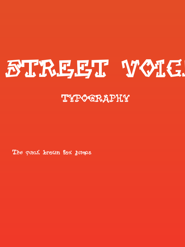 Street Voice!! Poster