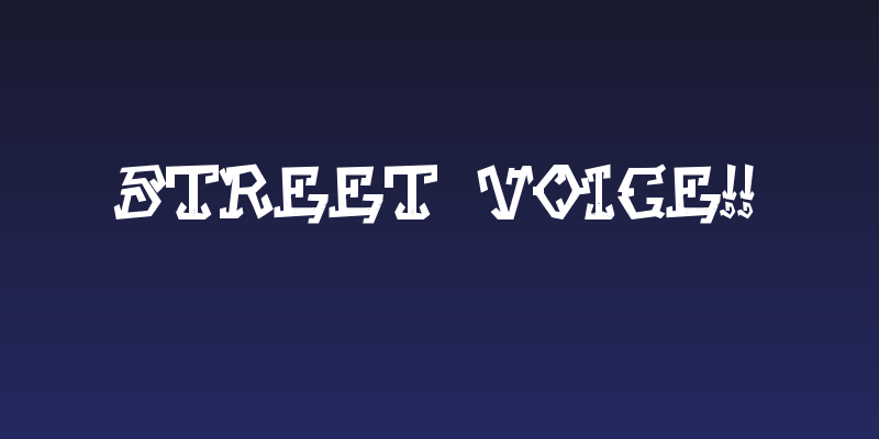 Street Voice!! Social Header