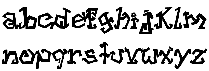 Street Voice!! Font LOWERCASE