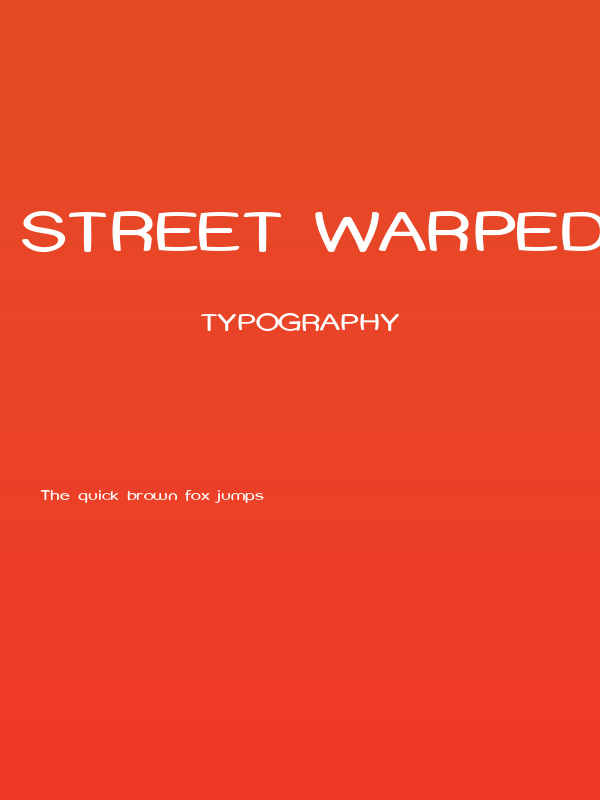 Street Warped - Expanded Poster