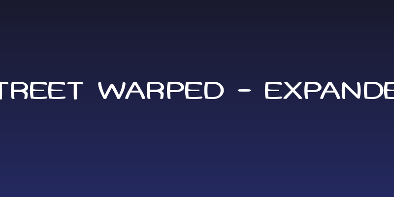 Street Warped - Expanded Social Header