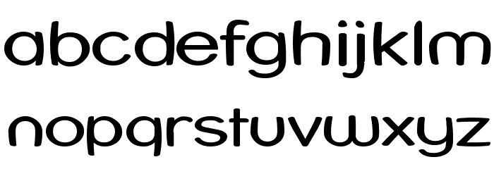Street Warped - Expanded Font LOWERCASE