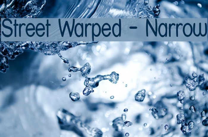Street Warped - Narrow Font examples