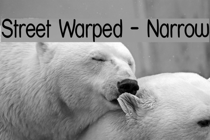 Street Warped - Narrow Font examples