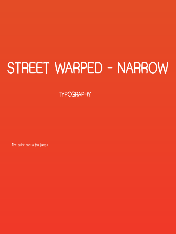 Street Warped - Narrow Poster