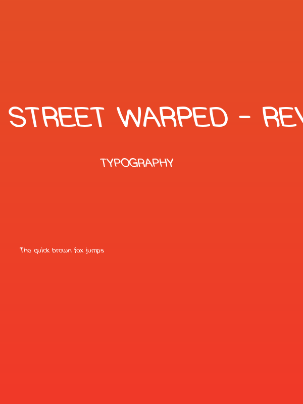 Street Warped - Rev Poster