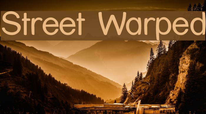 Street Warped Font examples