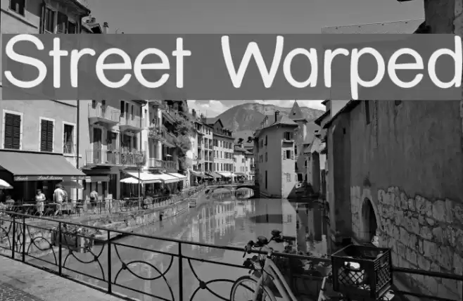 Street Warped Font examples