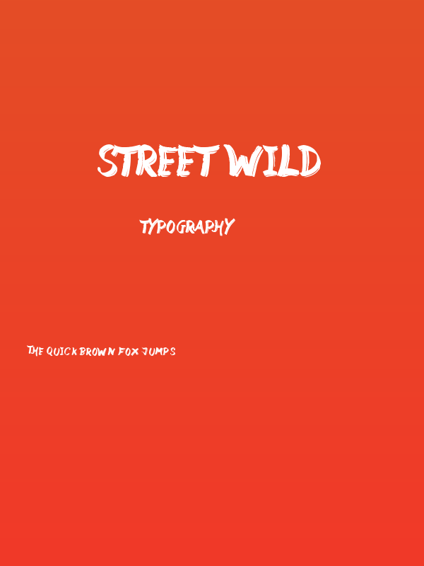 Street Wild Poster