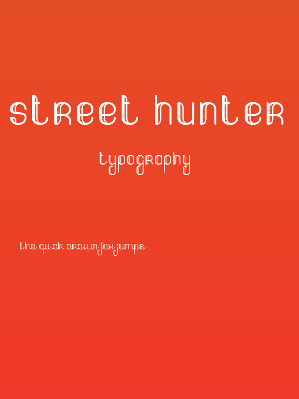 Street hunter Poster