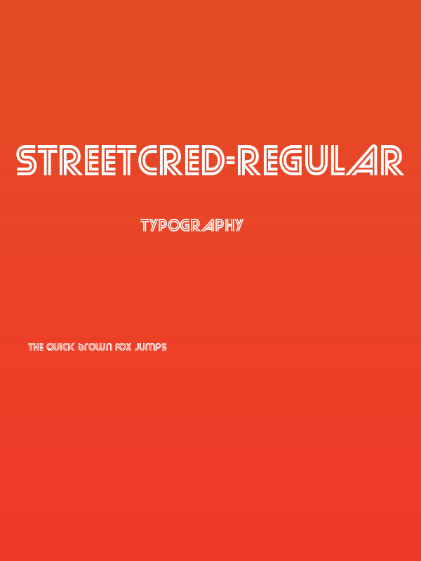 StreetCred-Regular Poster