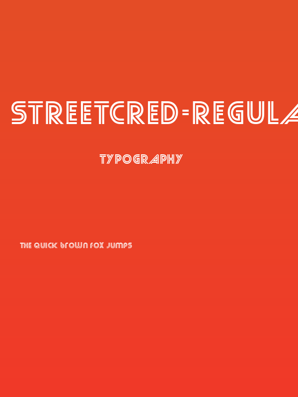 StreetCred-Regular Poster