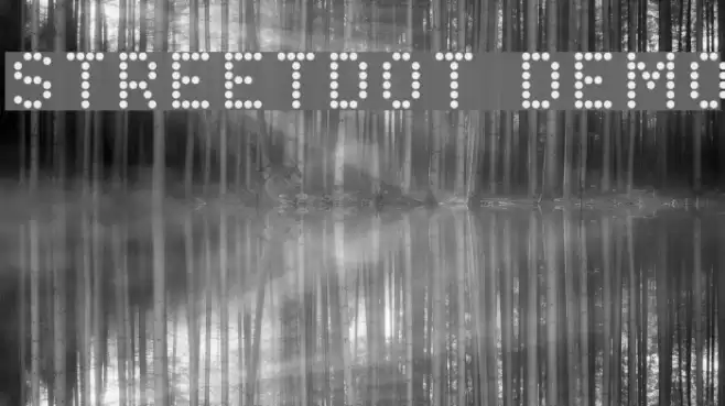 StreetDot Demo Font examples