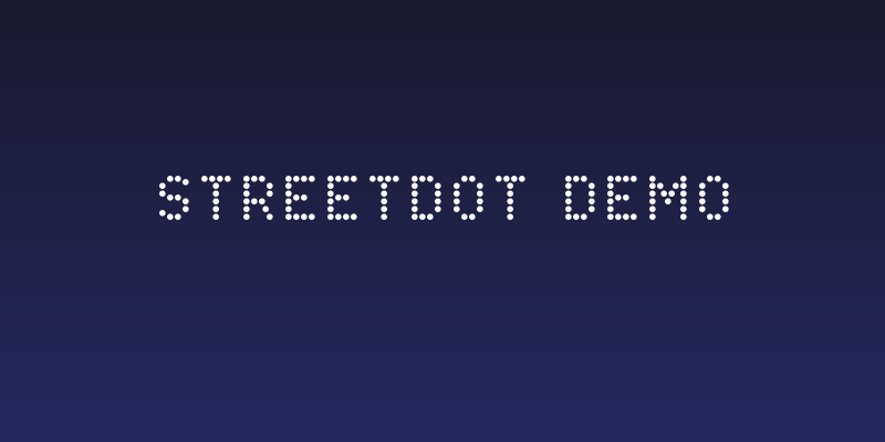 StreetDot Demo Social Header