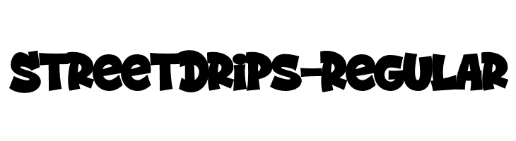 StreetDrips-Regular  les polices de caractères gratuit tlcharger