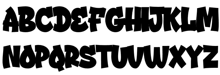 StreetDrips-Regular Font UPPERCASE