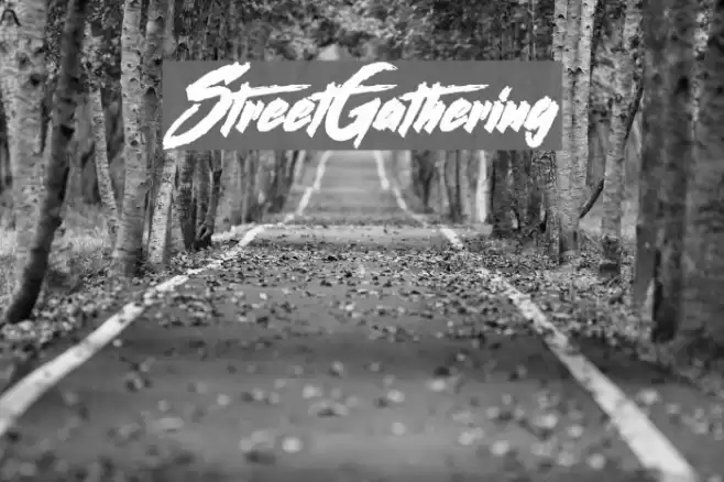 StreetGathering Font examples