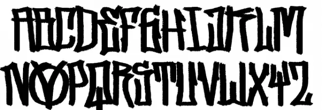 StreetVendettaDemo Font Litere mari
