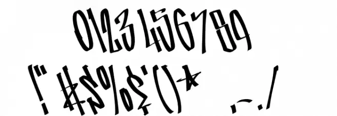 StreetWars Font OTHER CHARS