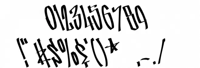 StreetWars Font OTHER CHARS