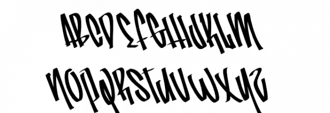 StreetWars Schriftart Kleinbuchstaben