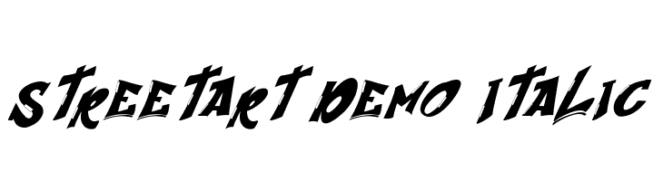 Streetart Demo Italic  Frei Schriftart Herunterladen