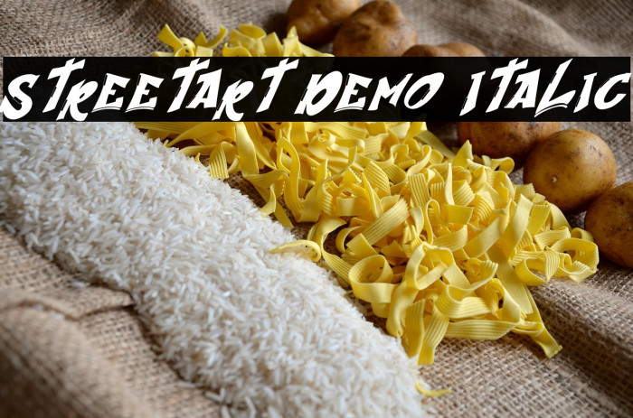 Streetart Demo Italic Example 1