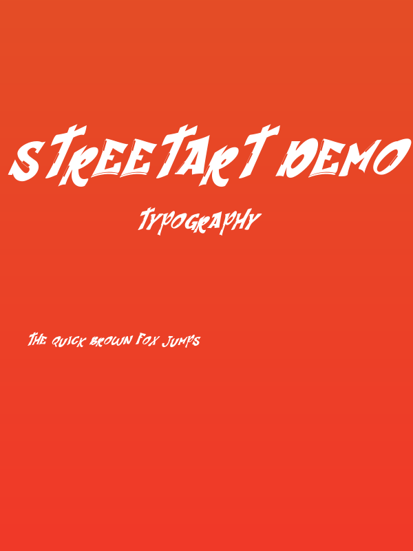 Streetart Demo Italic Poster