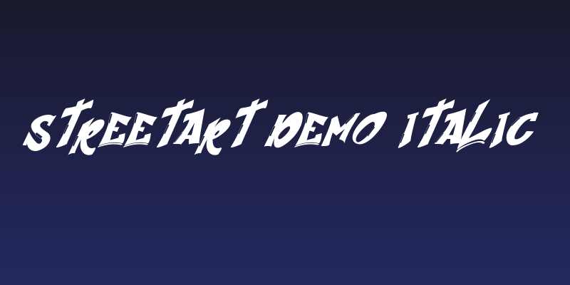 Streetart Demo Italic Social Header