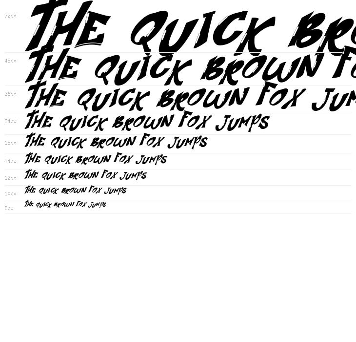 Streetart Demo Italic Waterfall