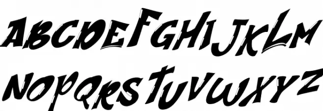 Streetart Demo Italic Fuentes MINÚSCULAS