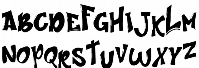 Streetart Demo Schriftart Groß