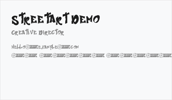 Streetart Demo Business Card